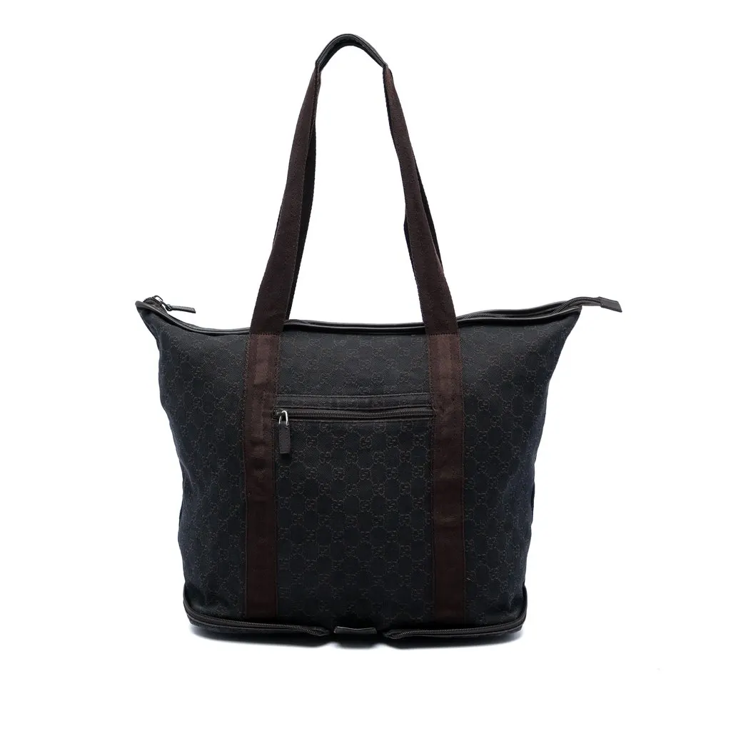 Gucci GG Denim Tote Blue Very good - Front View