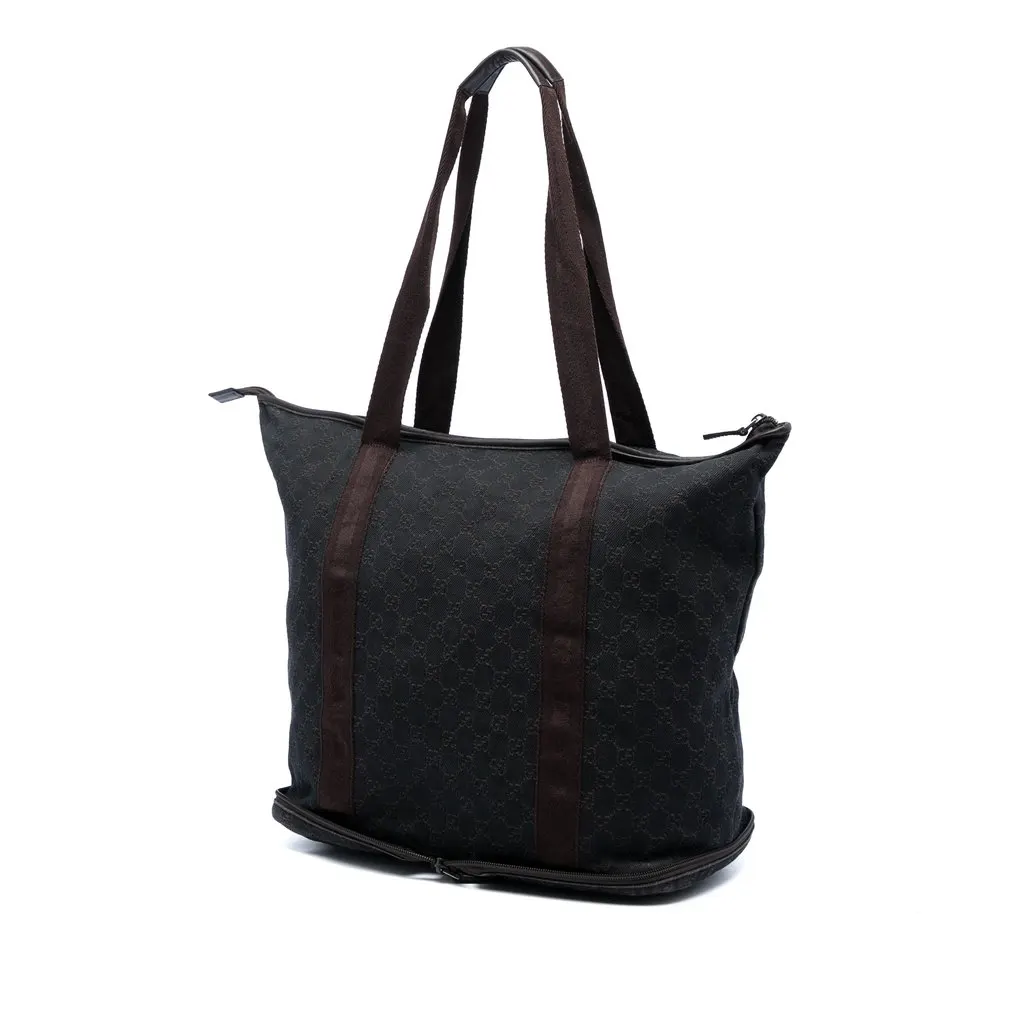 Gucci GG Denim Tote Blue Very good - Back View