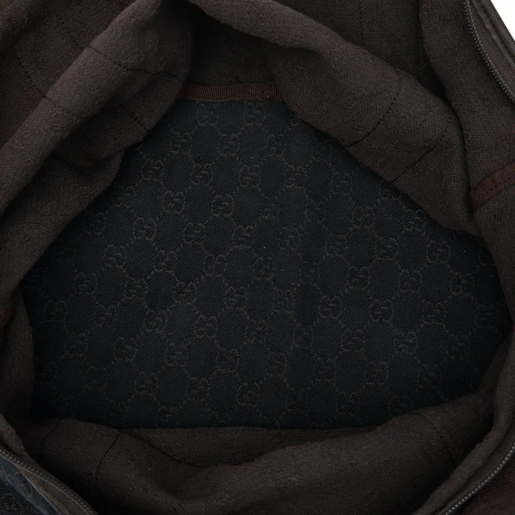 Gucci GG Denim Tote Blue Very good - Model View