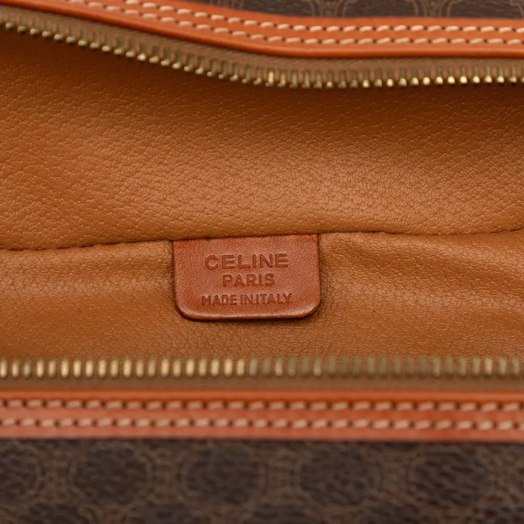 Celine Macadam Coated Canvas Vanity Bag Brown Very good - Box View