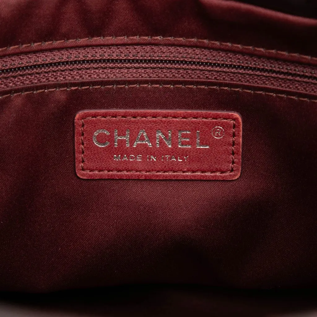 Chanel Small Quilted Lambskin Coco Loop Tote Red Leather Good - Box View