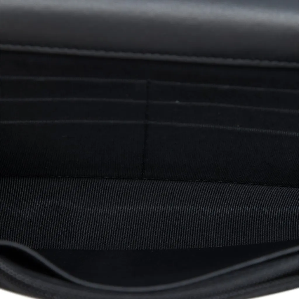 Chanel Paris Dallas CC Quilted Patent Goatskin Wallet on Chain Black Leather Very good - Model View