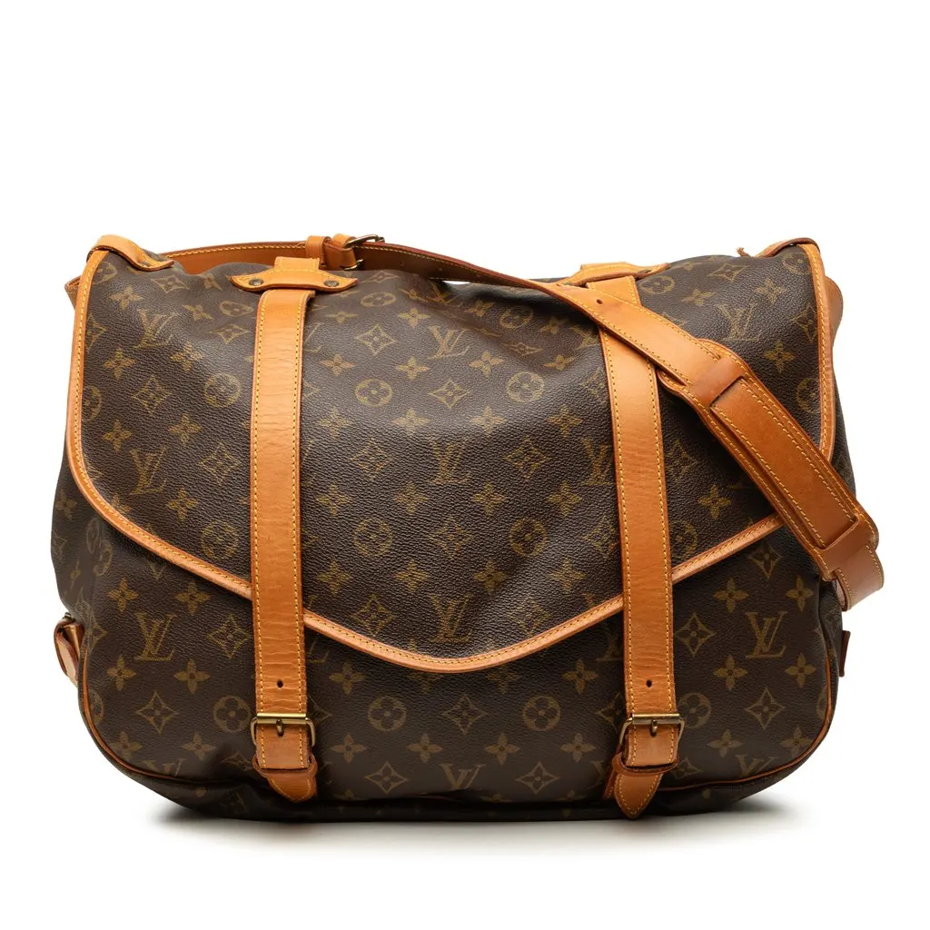 Louis Vuitton Monogram Saumur 43 Brown Very good - Front View