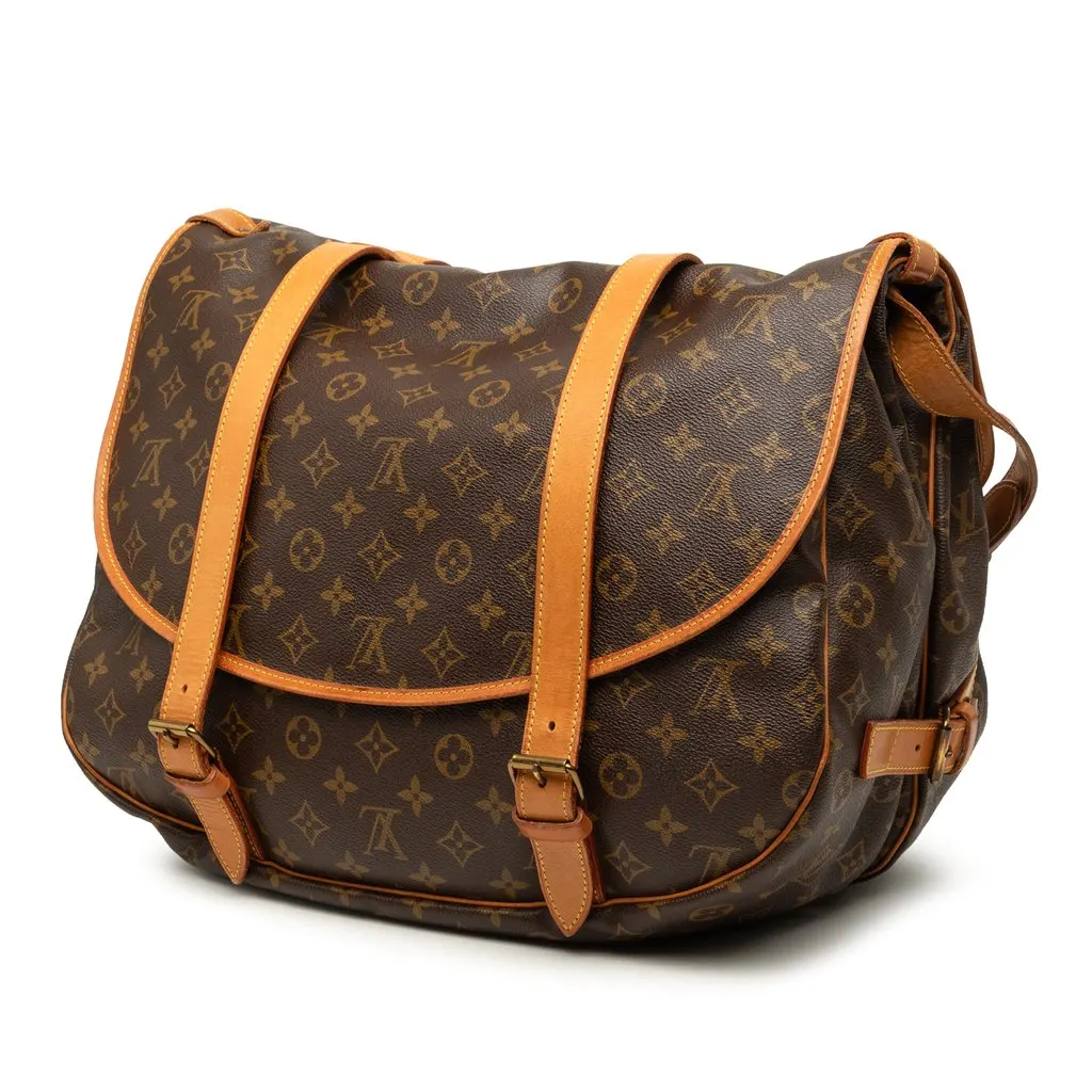 Louis Vuitton Monogram Saumur 43 Brown Very good - Back View