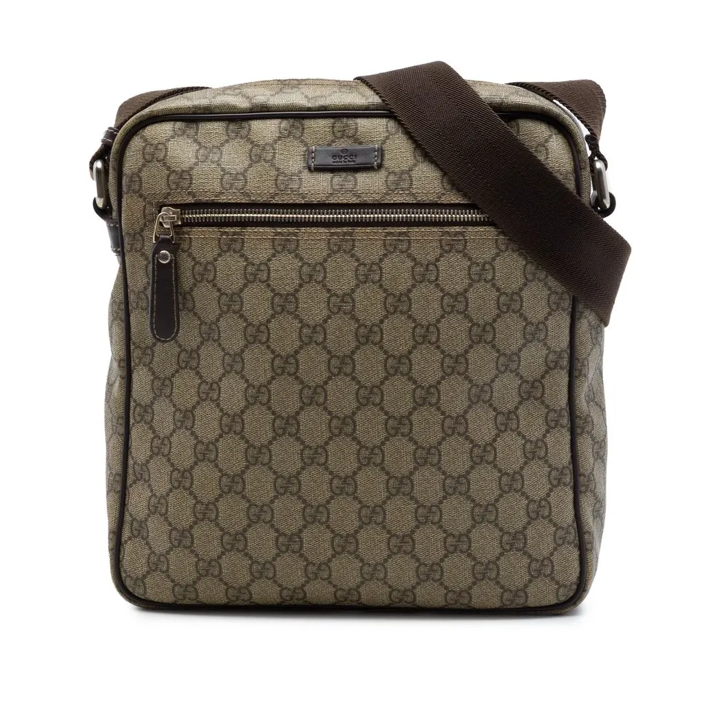 Gucci GG Supreme Crossbody Beige Very good - Front View