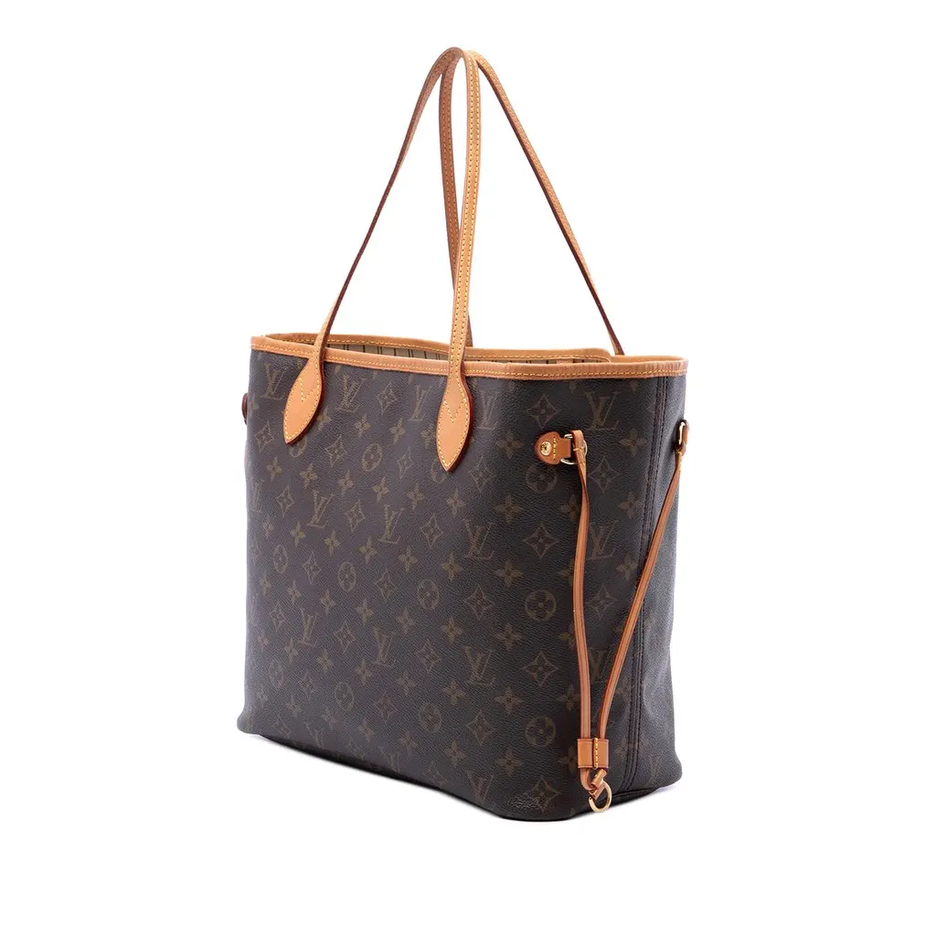Louis Vuitton Monogram Neverfull MM Brown Canvas Very good - Back View