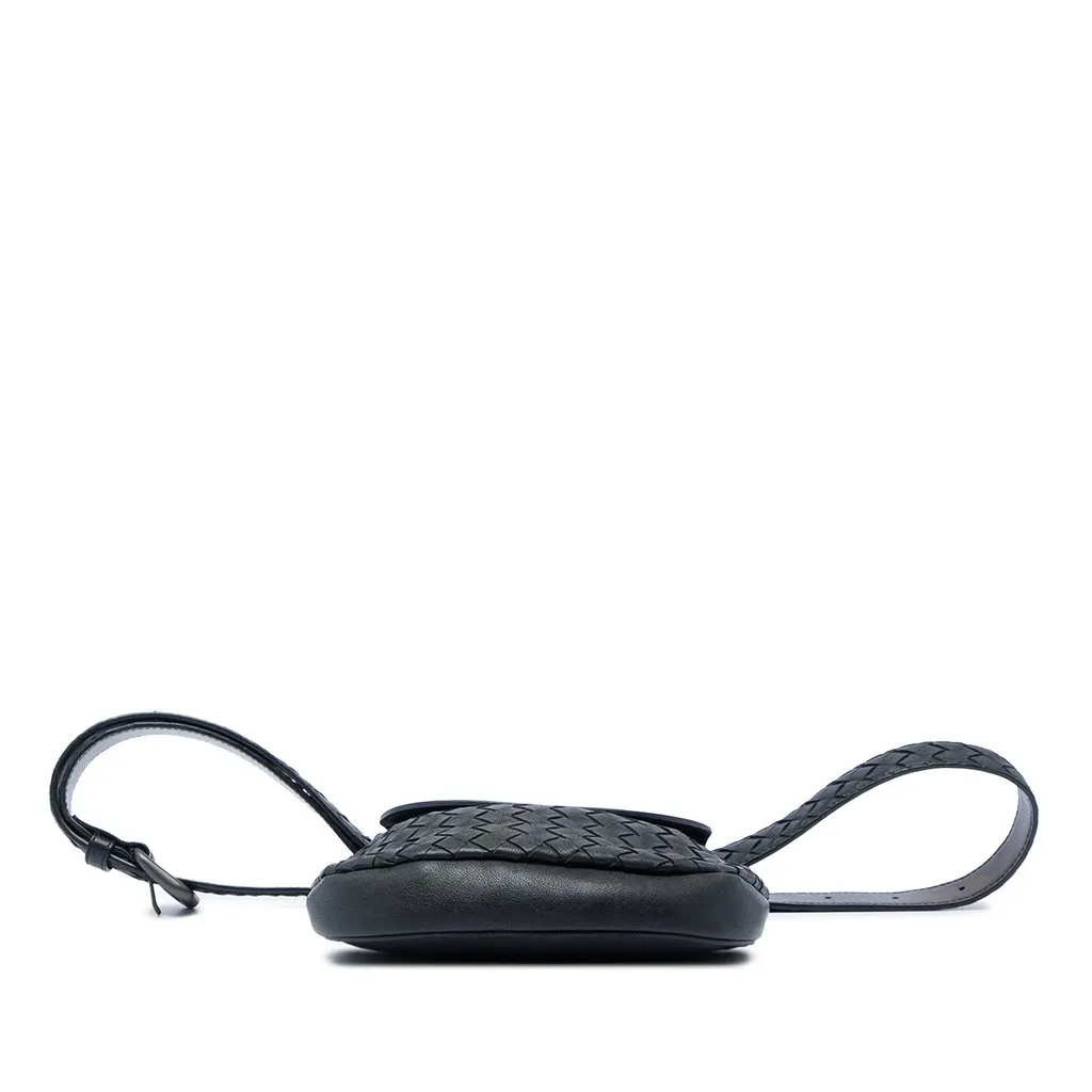 Bottega Veneta Nappa Intrecciato Belt Bag Black Leather Very good - Inside View