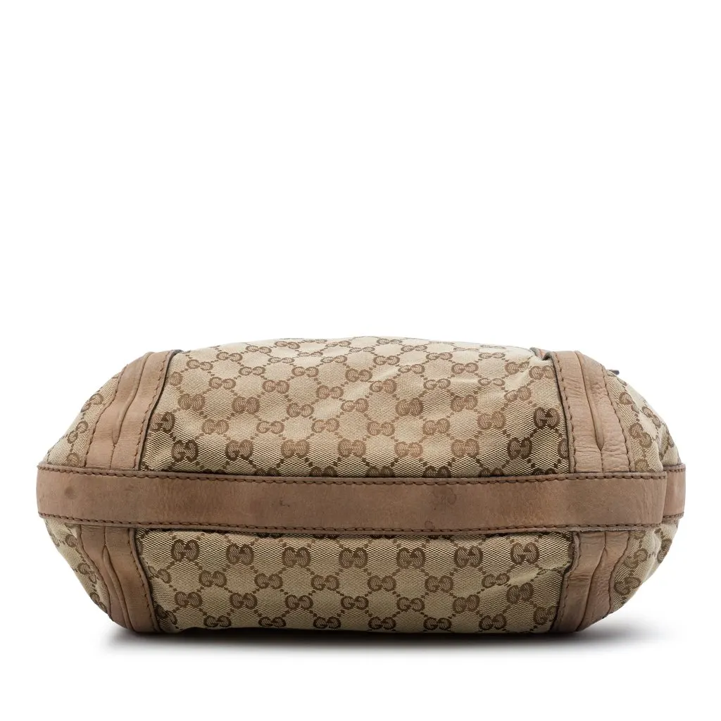 Gucci Medium GG Canvas Running Satchel Beige Very good - Inside View