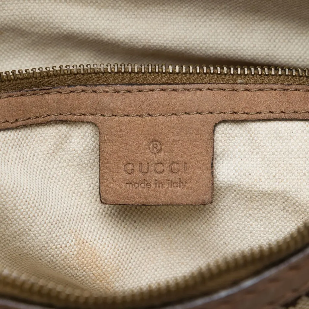 Gucci Medium GG Canvas Running Satchel Beige Very good - Box View