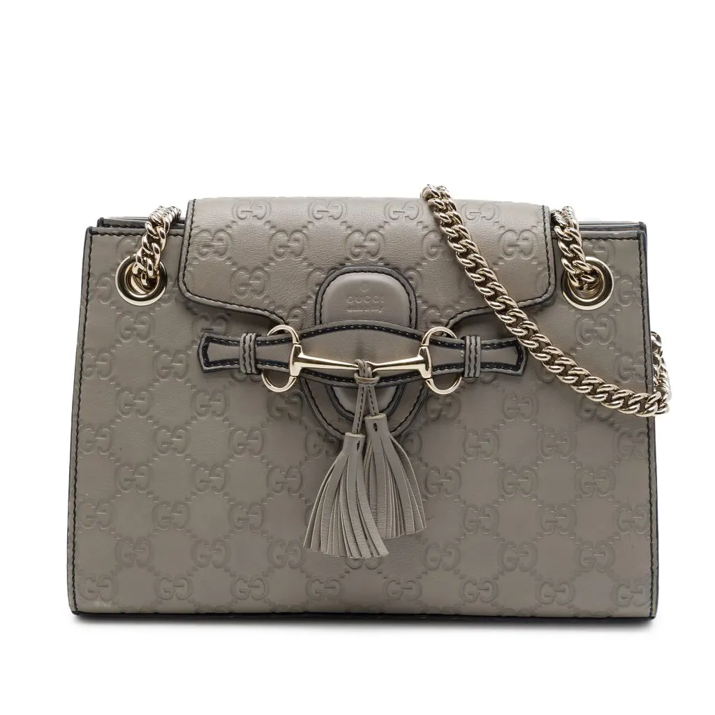 Gucci Small Guccissima Emily Shoulder Bag MultiColor Leather Very good - Front View