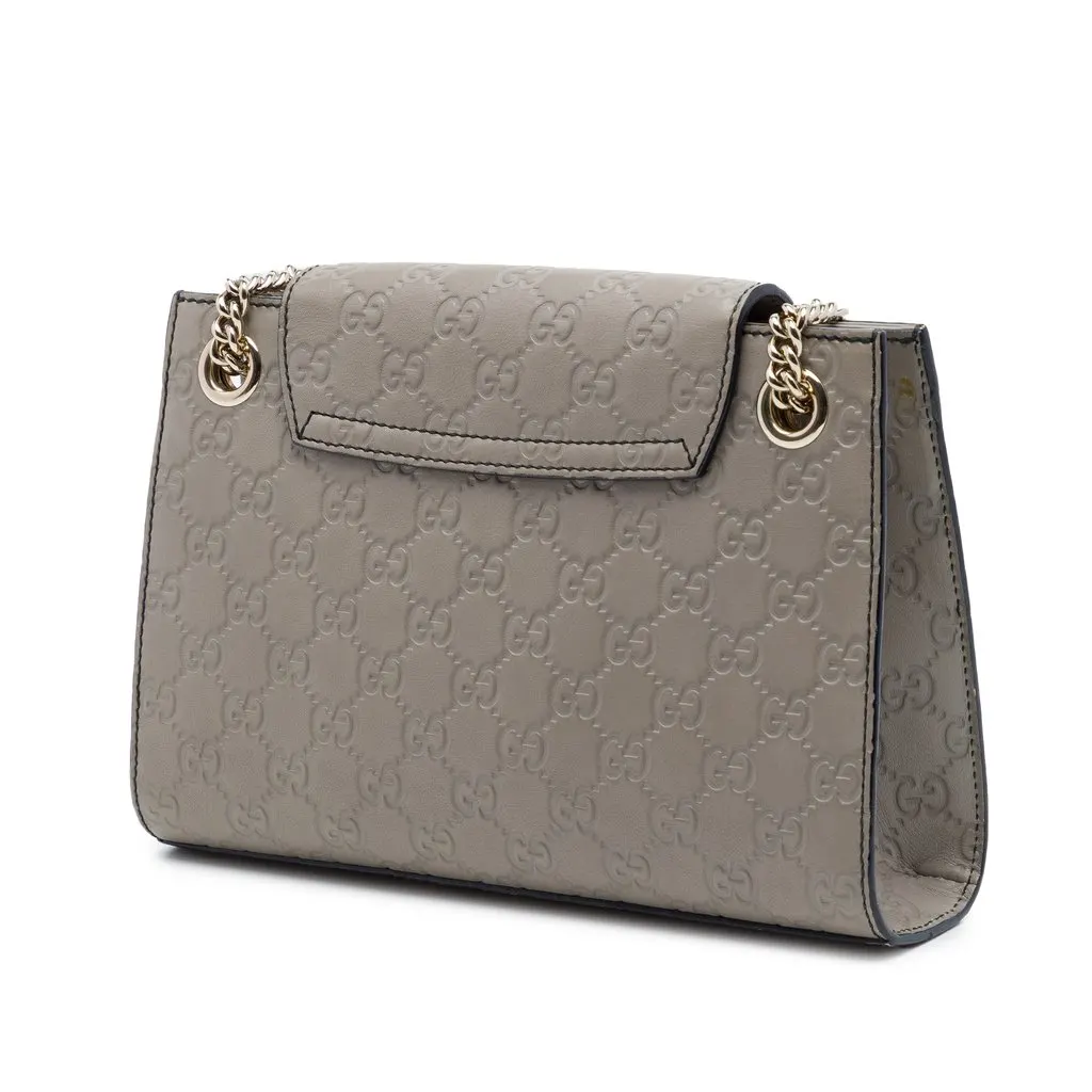 Gucci Small Guccissima Emily Shoulder Bag MultiColor Leather Very good - Back View