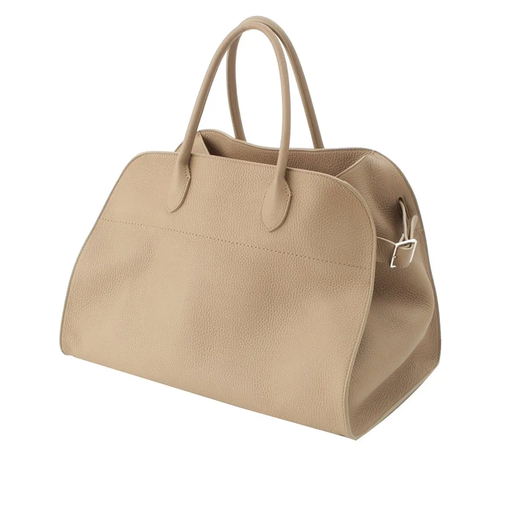 The Row Leather Soft Margaux 15 Brown Leather Very good - Back View