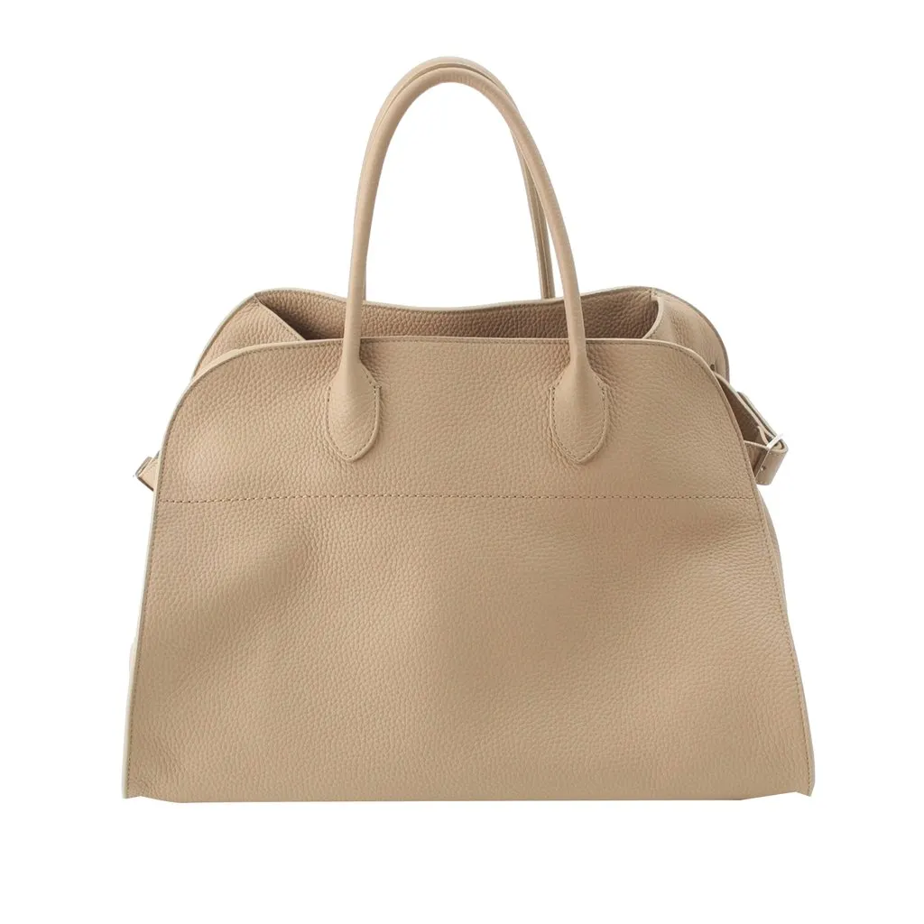 The Row Leather Soft Margaux 15 Brown Leather Very good - Model View