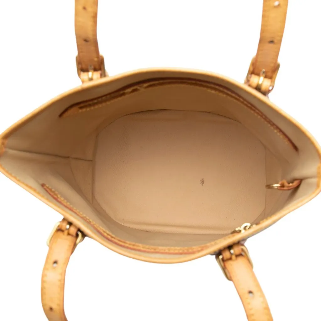 Louis Vuitton Monogram Petit Bucket Brown Canvas Good - Model View