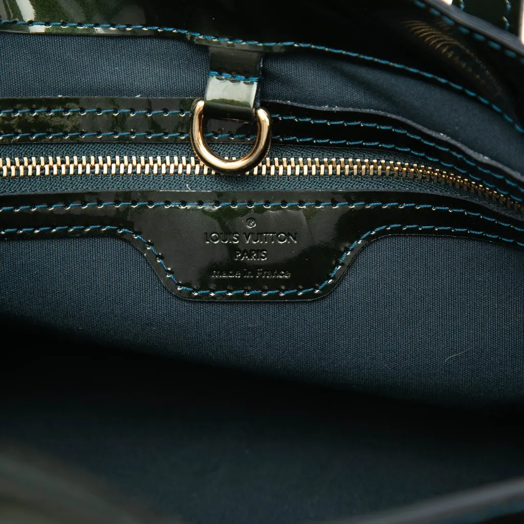 Louis Vuitton Monogram Vernis Wilshire PM Blue Leather Very good - Box View
