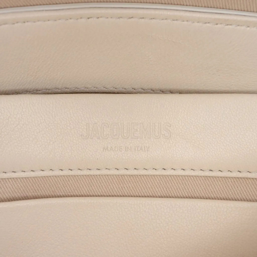 Jacquemus Nappa Le Rond Carre Shoulder Bag White Leather Very good - Box View