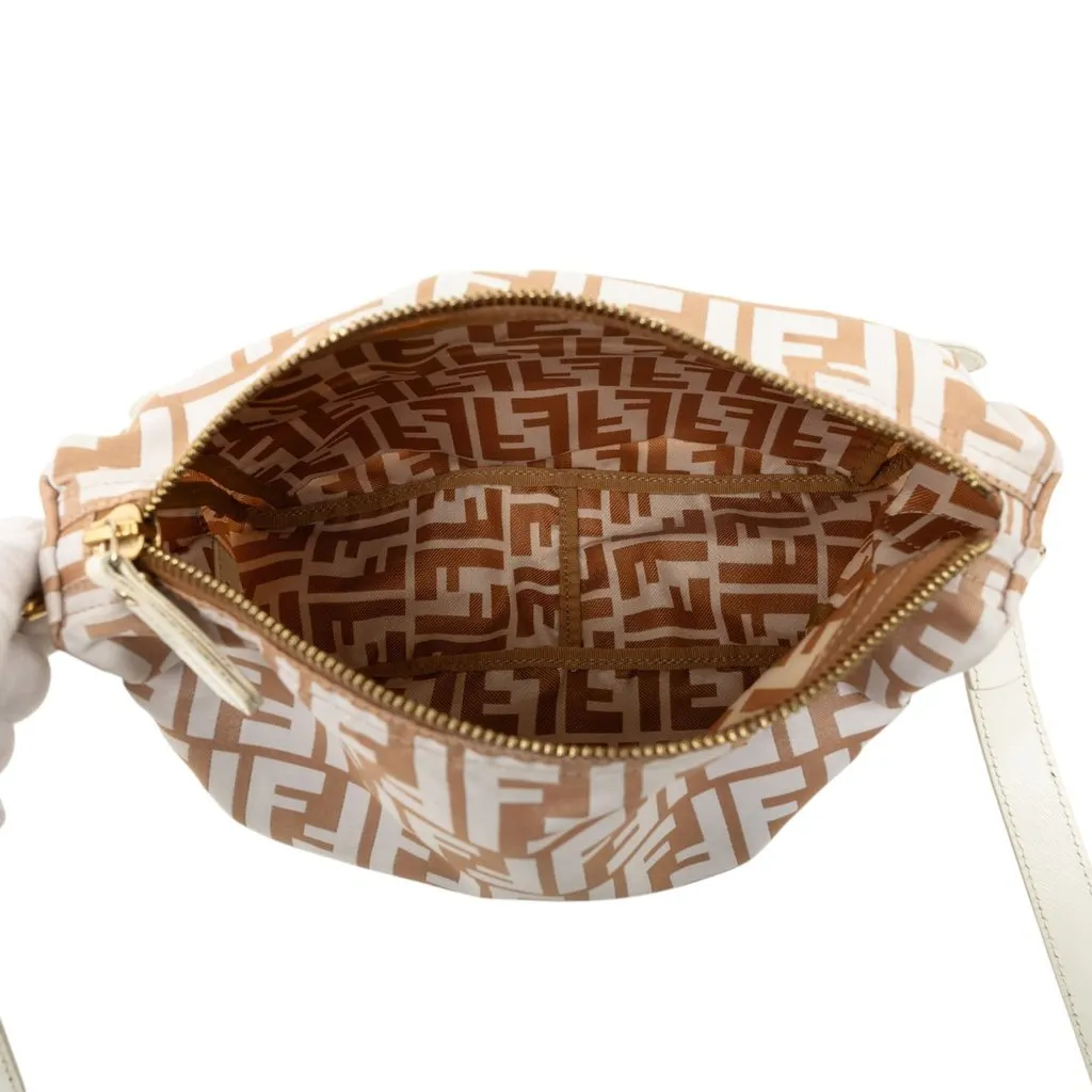 Fendi Zucca Canvas Crossbody Brown Canvas Good - Model View