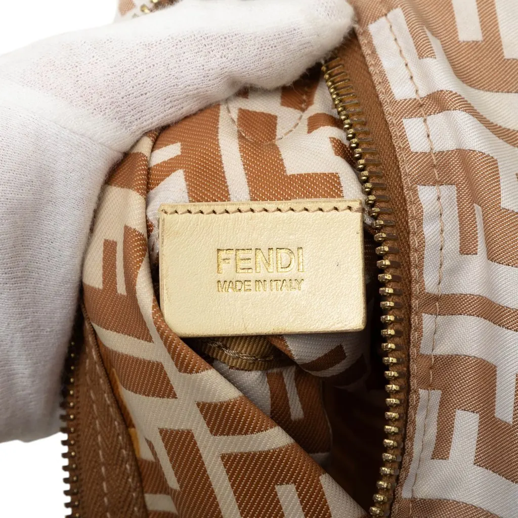 Fendi Zucca Canvas Crossbody Brown Canvas Good - Box View
