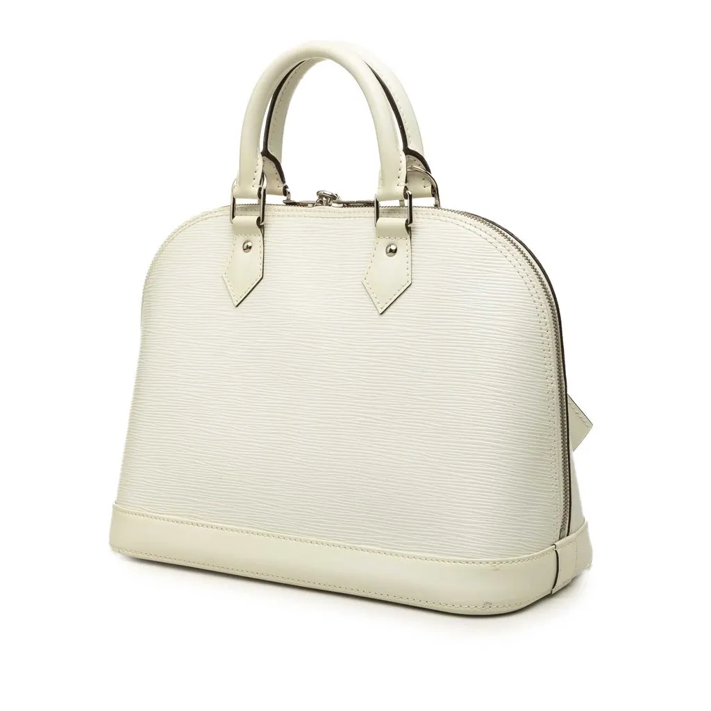 Louis Vuitton Epi Alma PM White Leather Very good - Back View
