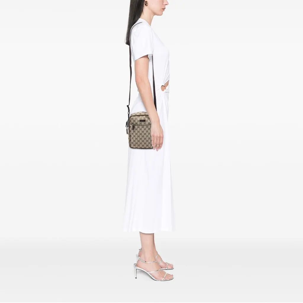 Gucci GG Canvas Crossbody Beige Canvas Very good - Box View