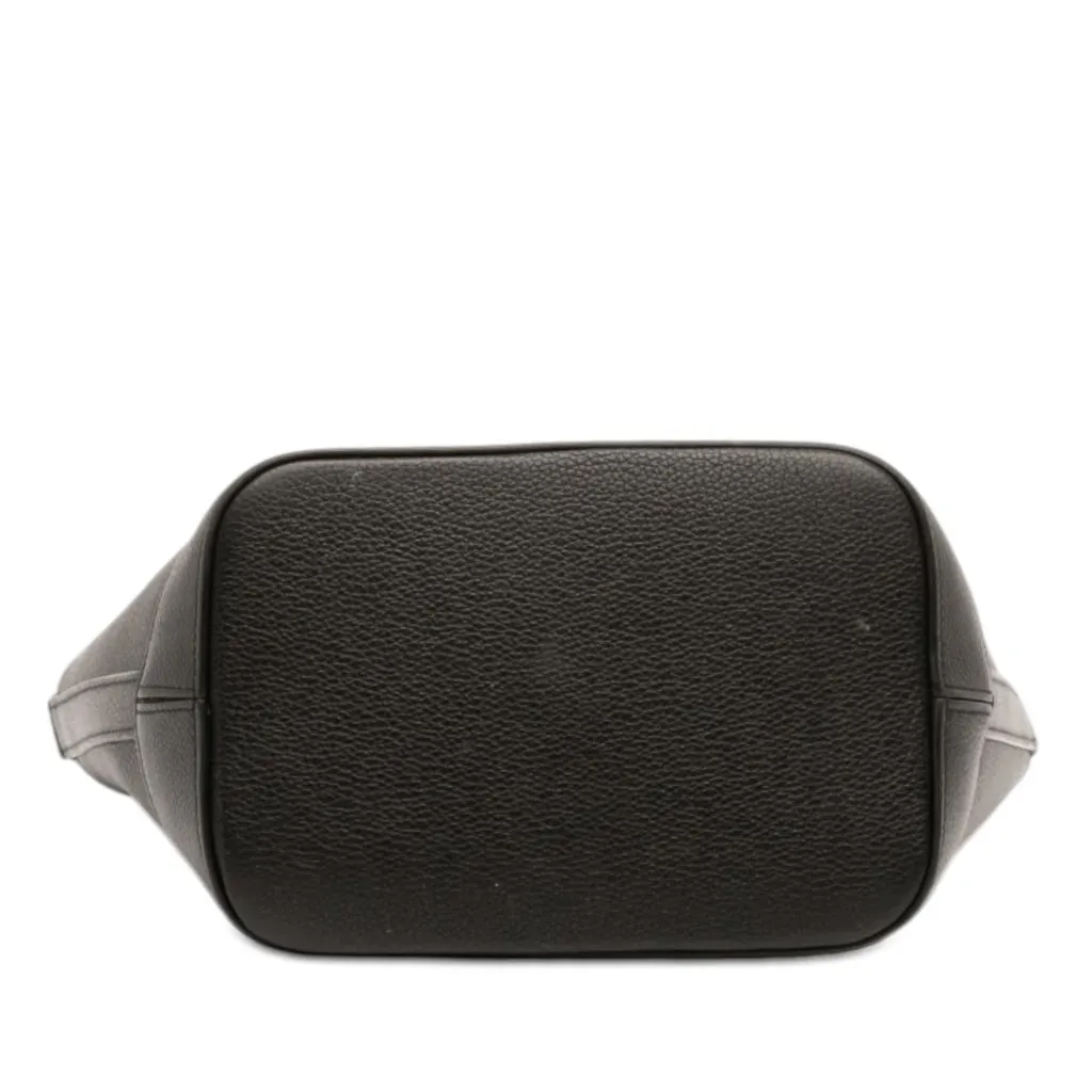 Celine Small Calfskin Cuir Triomphe Bucket Bag Black Leather Very good - Inside View