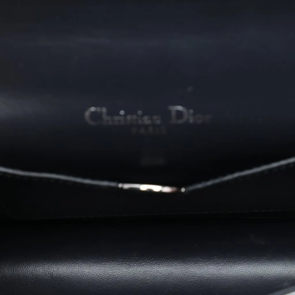 Dior Mini Metallic Patent Microcannage Diorama Flap Silver Leather Very good - Model View