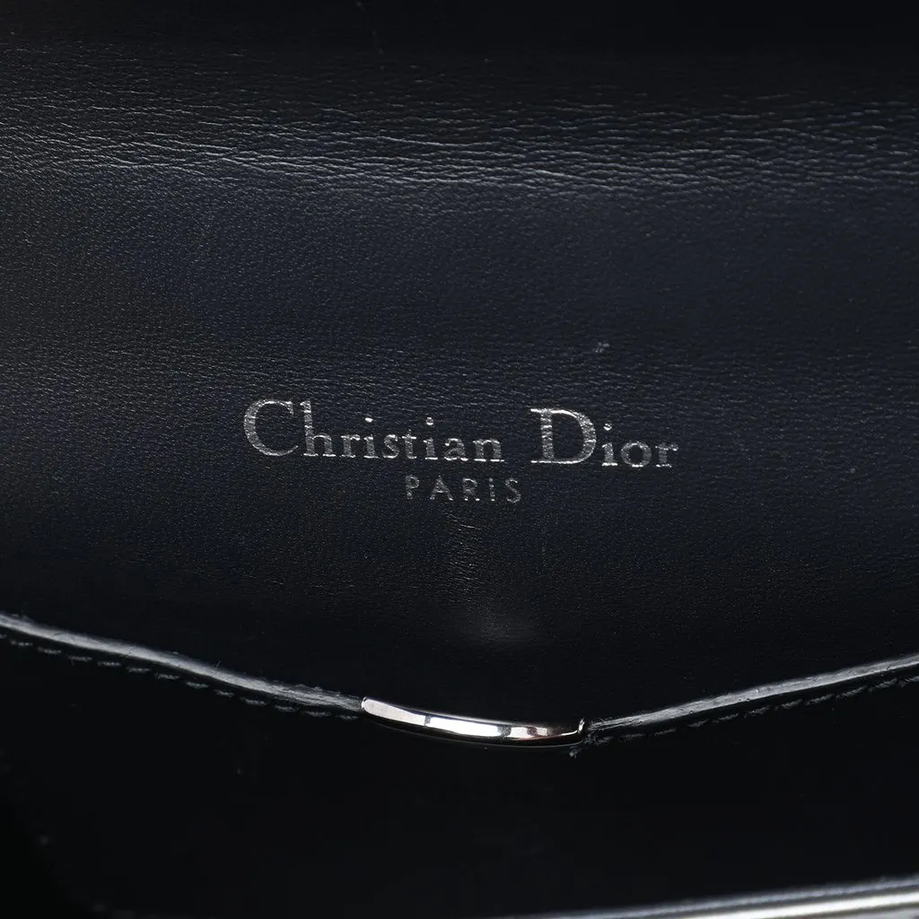 Dior Mini Metallic Patent Microcannage Diorama Flap Silver Leather Very good - Box View
