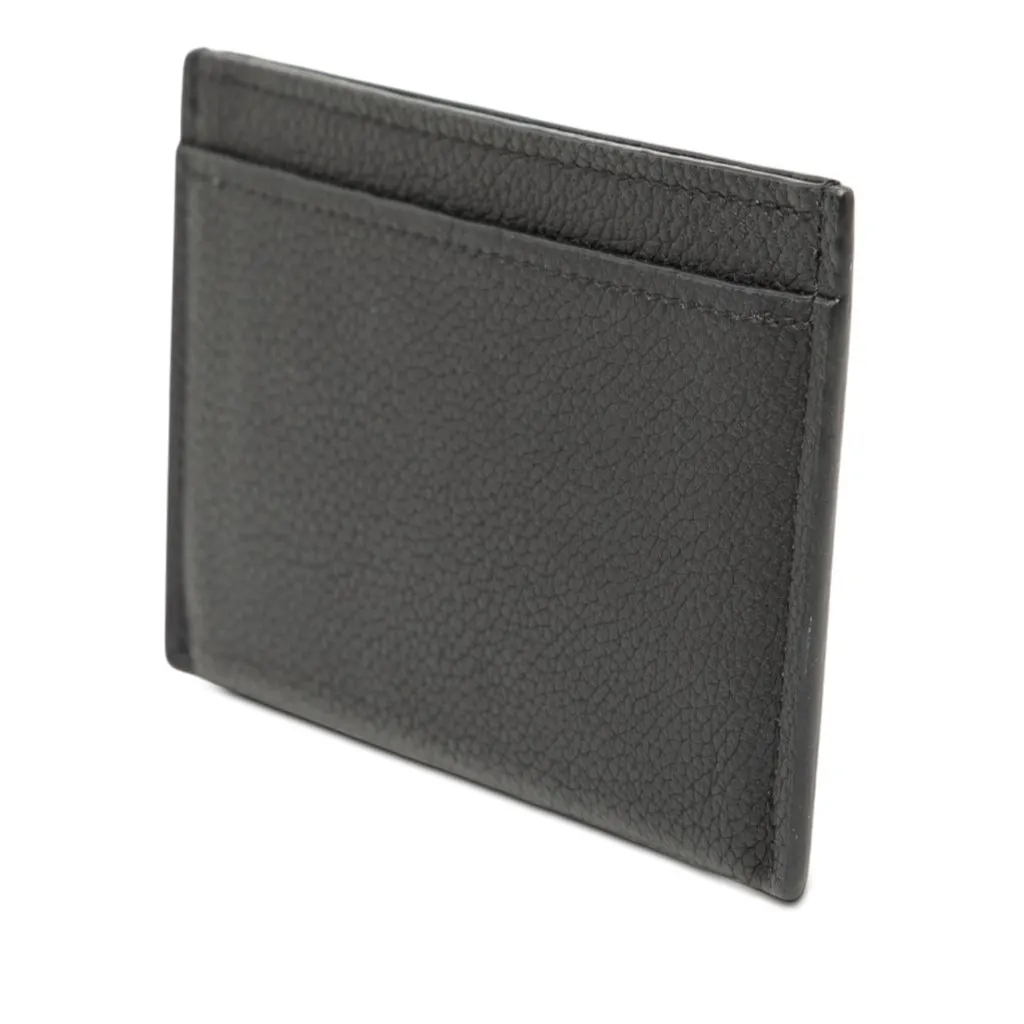 Louis Vuitton Calfskin Lockme Card Holder Black Leather Very good - Back View