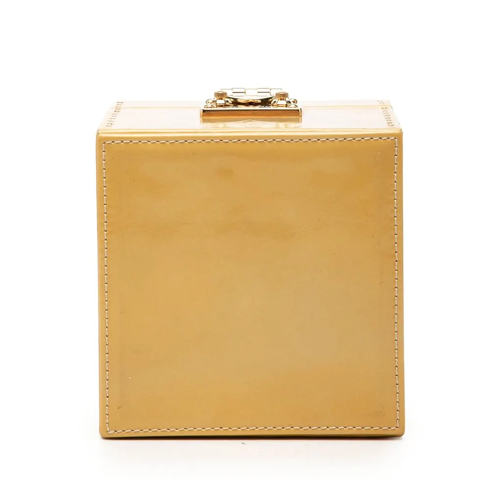Louis Vuitton Monogram Vernis Bleecker Box Vanity Bag Beige Leather Very good - Inside View