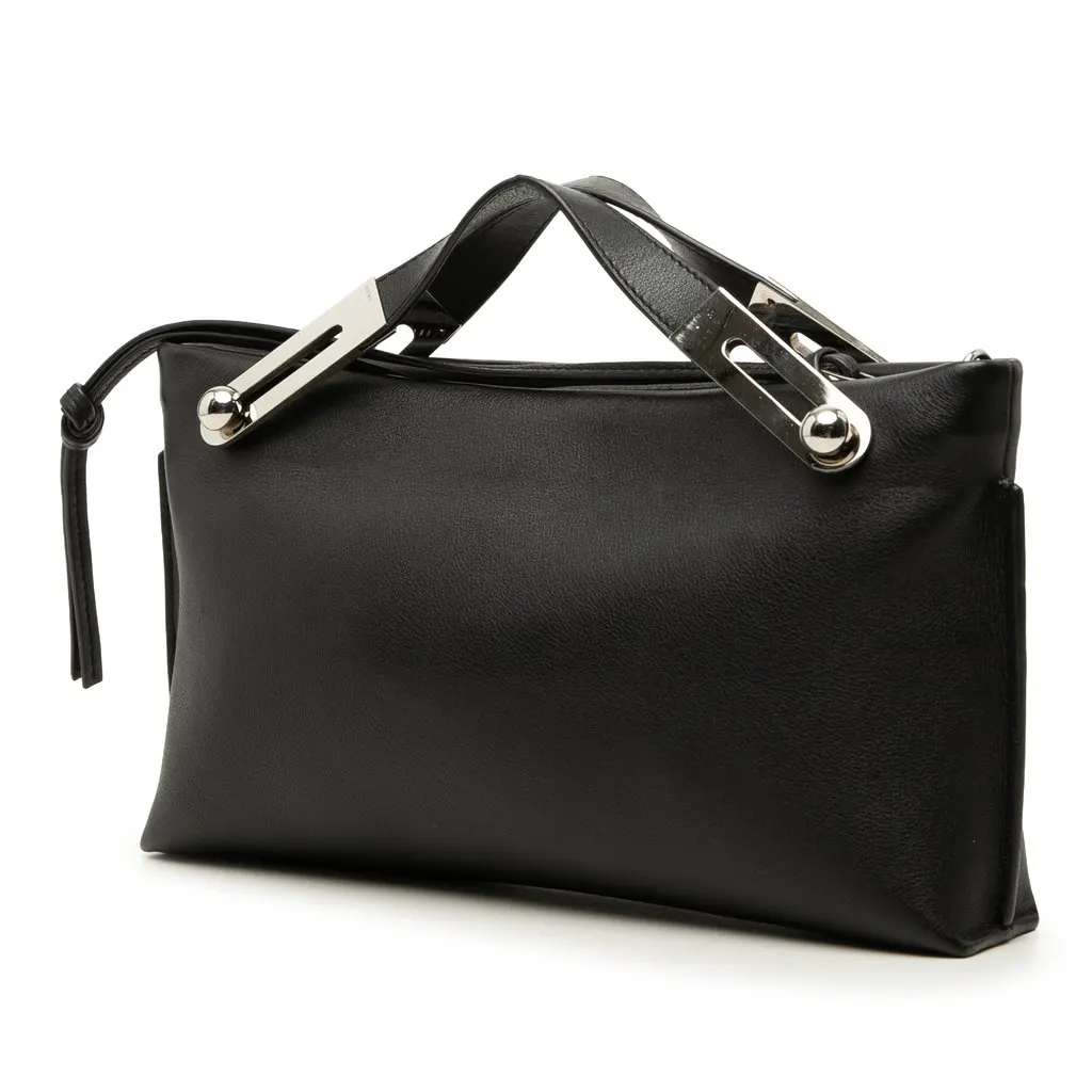 LOEWE Small Leather Stars Missy Satchel Black Leather Very good - Back View