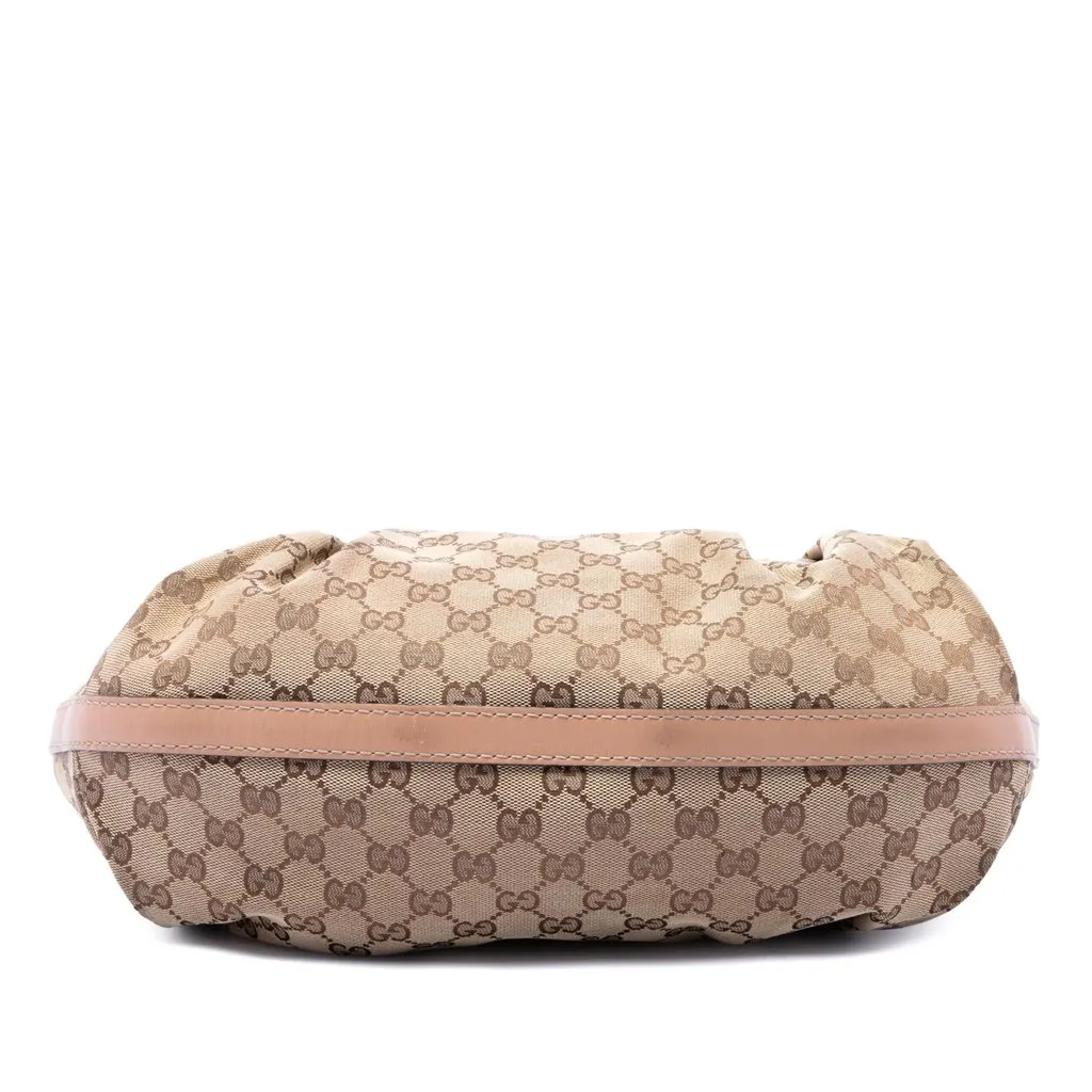 Gucci GG Canvas Scarlett Tote Beige Very good - Inside View