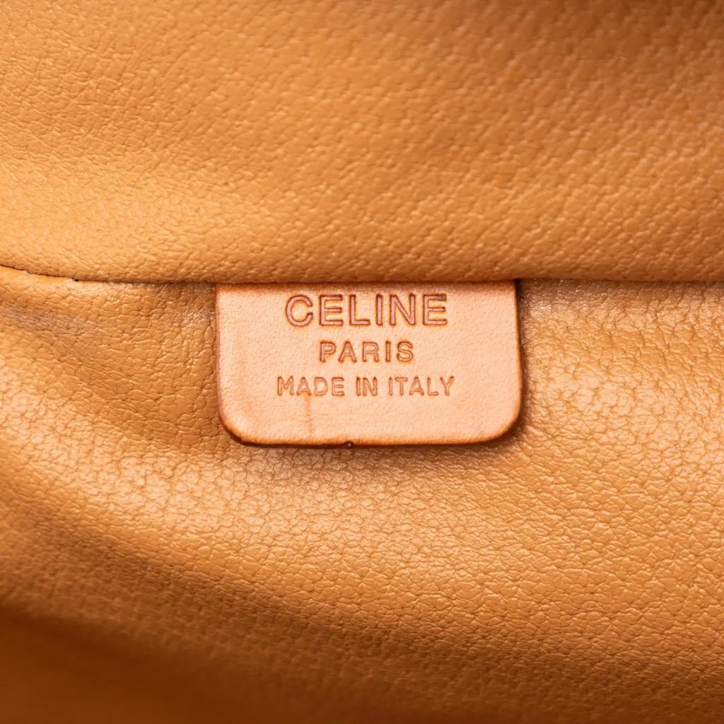 Celine Macadam Coated Canvas Vanity Bag Brown Very good - Box View