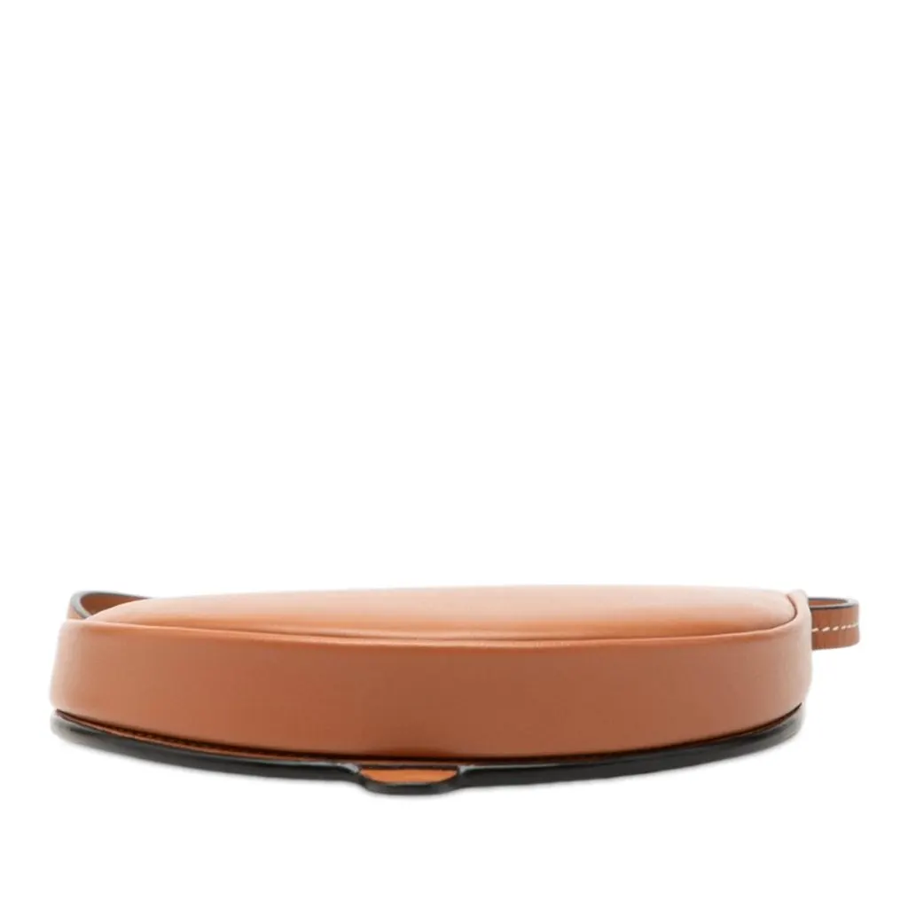 LOEWE Mini Soft Calfskin Heel Pouch Brown Leather Very good - Inside View