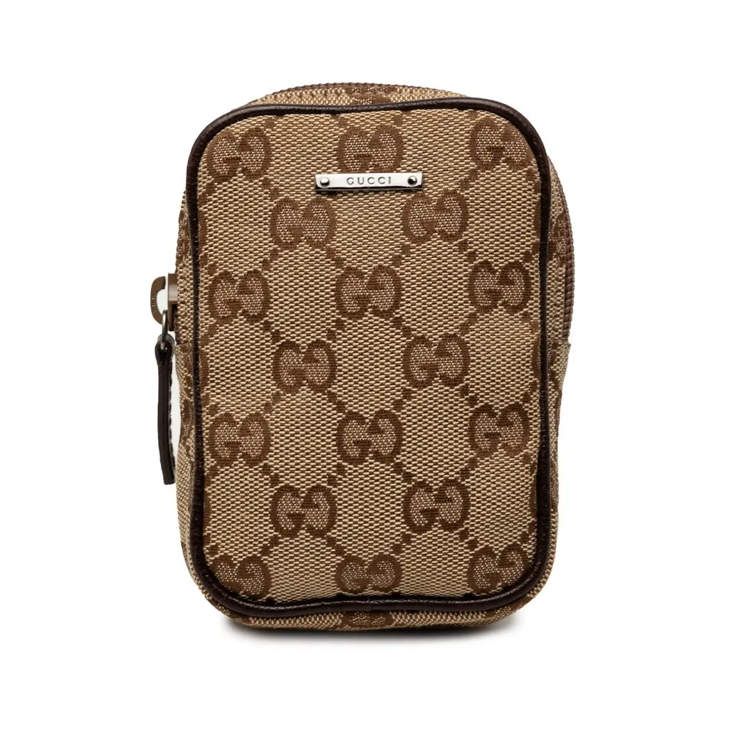 Gucci GG Canvas Cigarette Pouch Beige Canvas Very good - Front View