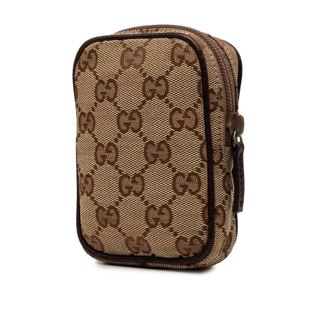 Gucci GG Canvas Cigarette Pouch Beige Canvas Very good - Back View