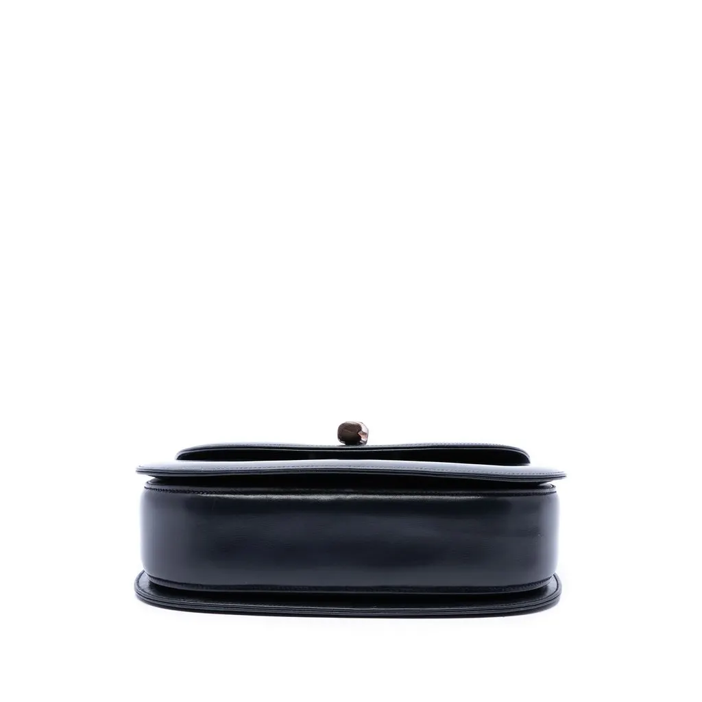 Gucci Calfskin Bamboo Night Black Leather Very good - Inside View