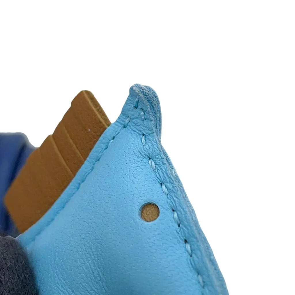 Hermès Milo Lambskin Grigri Rodeo Bag Charm PM Blue Leather Good - Box View