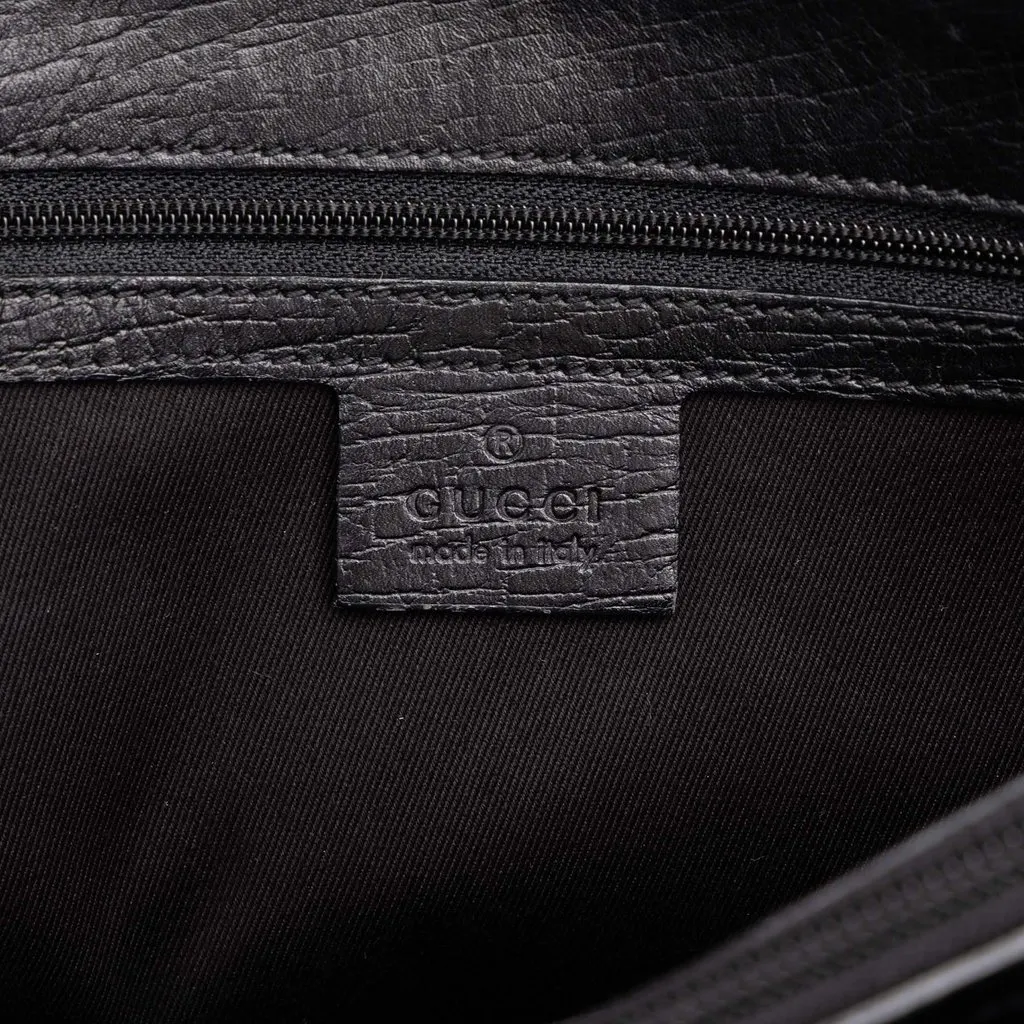 Gucci GG Canvas Bamboo Tote Black Canvas Good - Box View