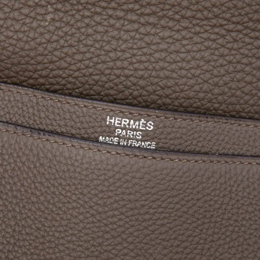 Hermès Togo Sac A Depeches 38 Brown Leather Very good - Box View