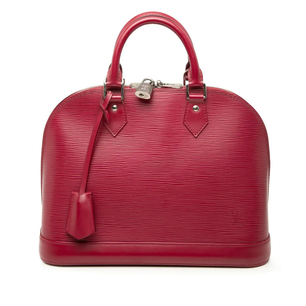 Louis Vuitton Epi Alma PM Red Leather Very good - Front View