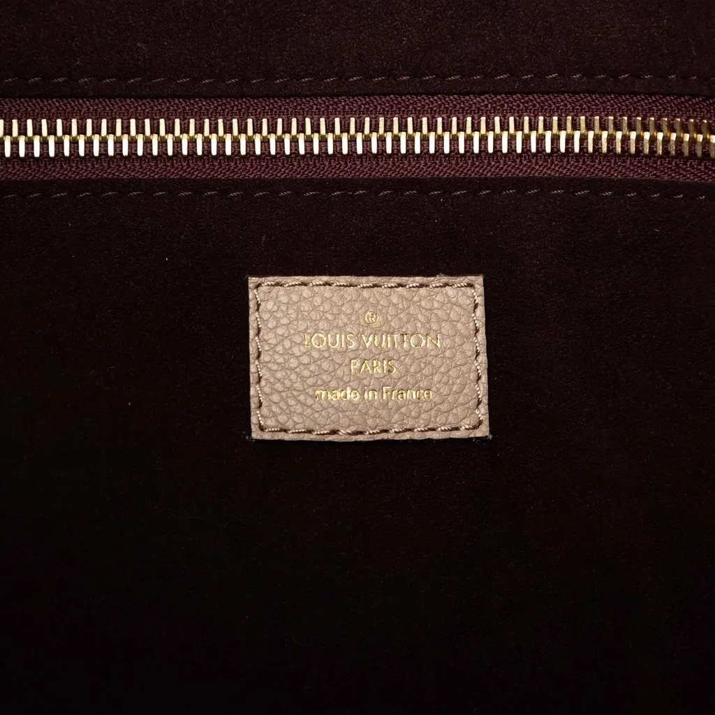 Louis Vuitton Monogram Giant Empreinte Neverfull MM Beige Leather Very good - Box View