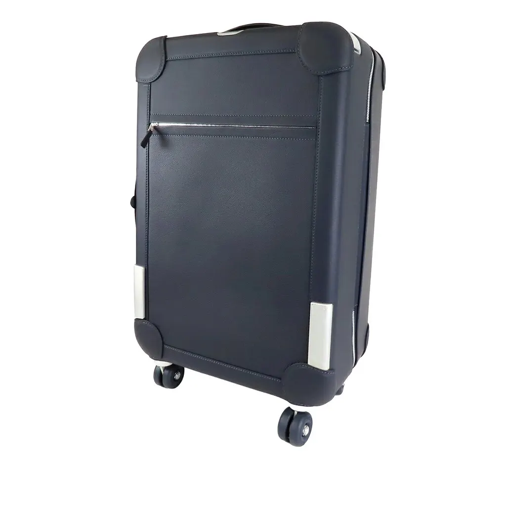 Hermès H Plume and Taurillon Regate RMS Cabin Suitcase Blue Leather Very good - Back View