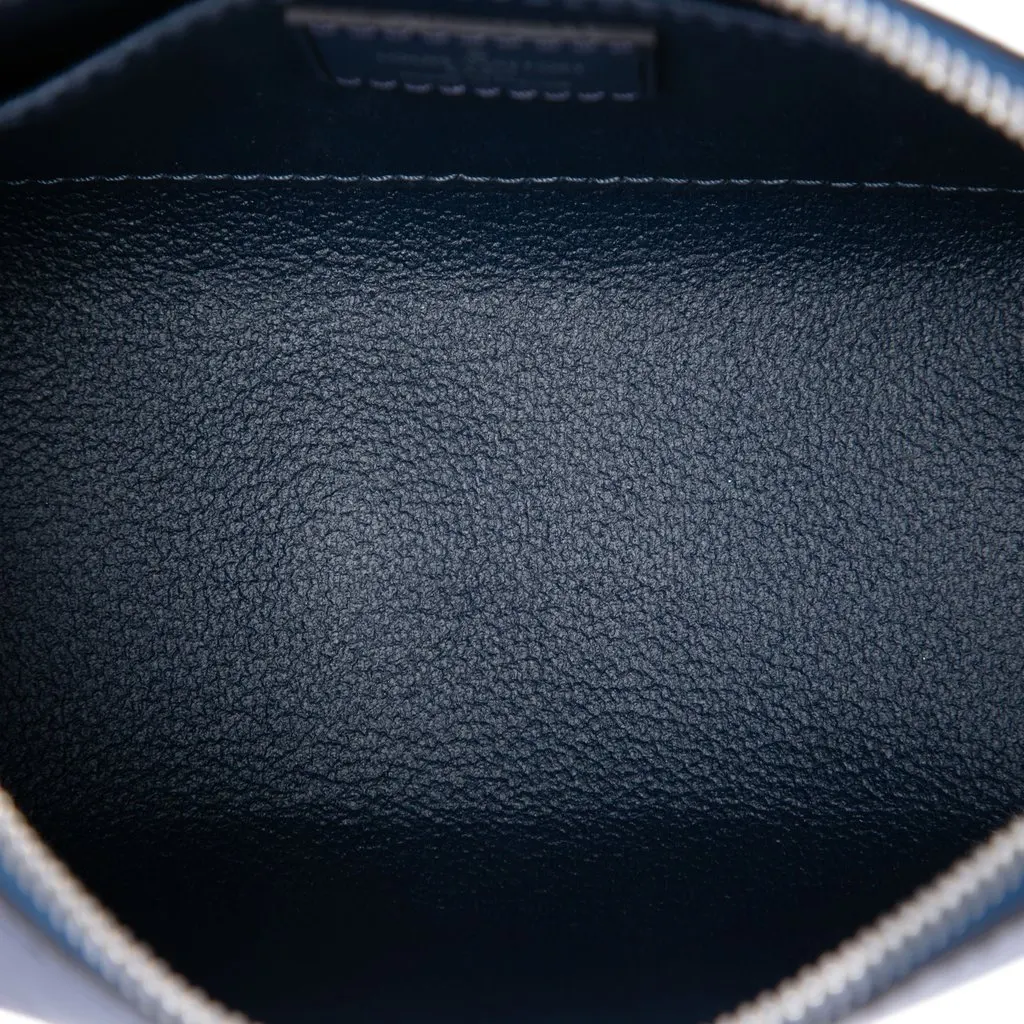 Louis Vuitton Epi Cosmetic Pouch PM Blue Leather Very good - Model View