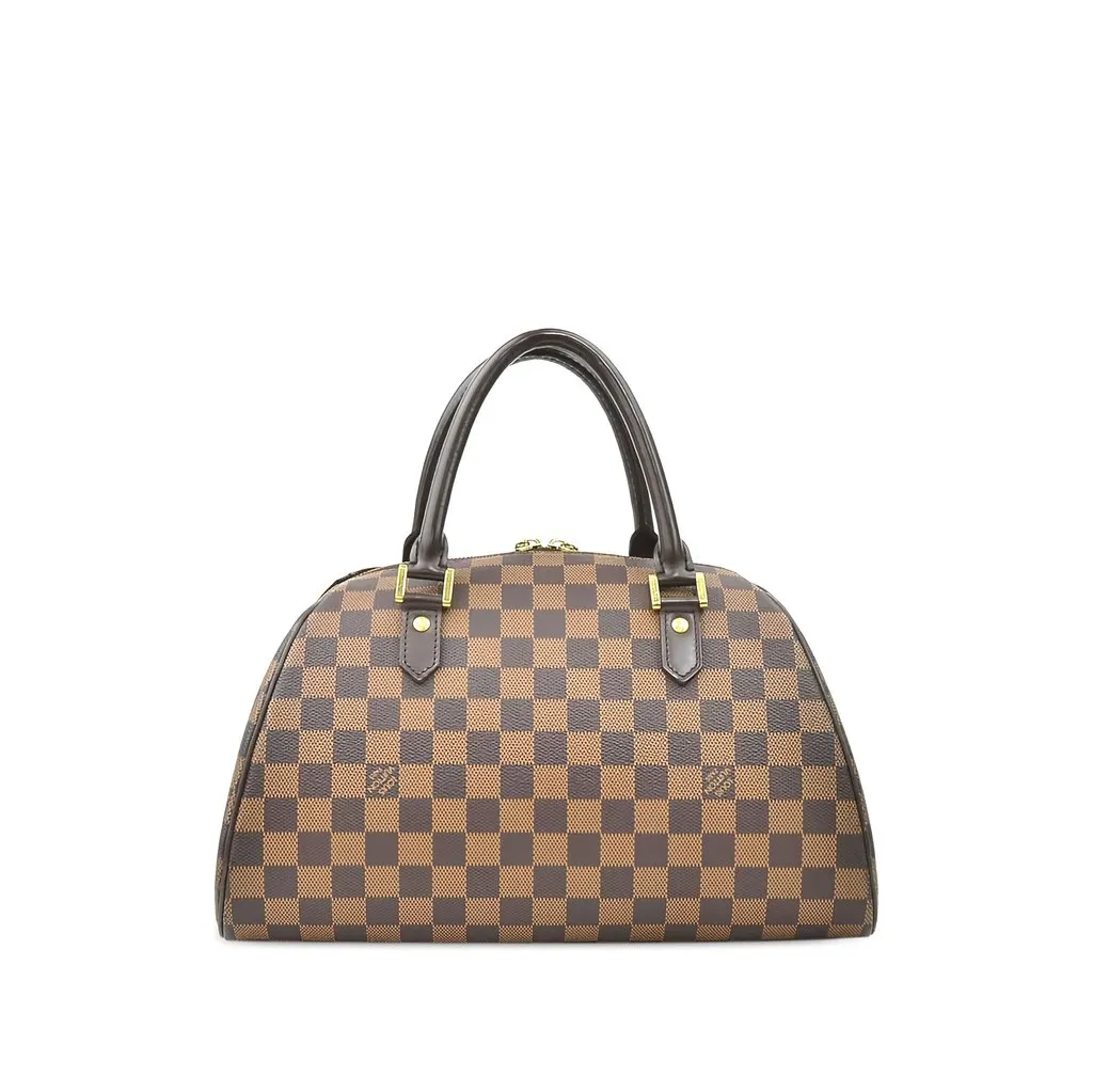 Louis Vuitton Damier Ebene Ribera MM Brown Canvas Good - Back View