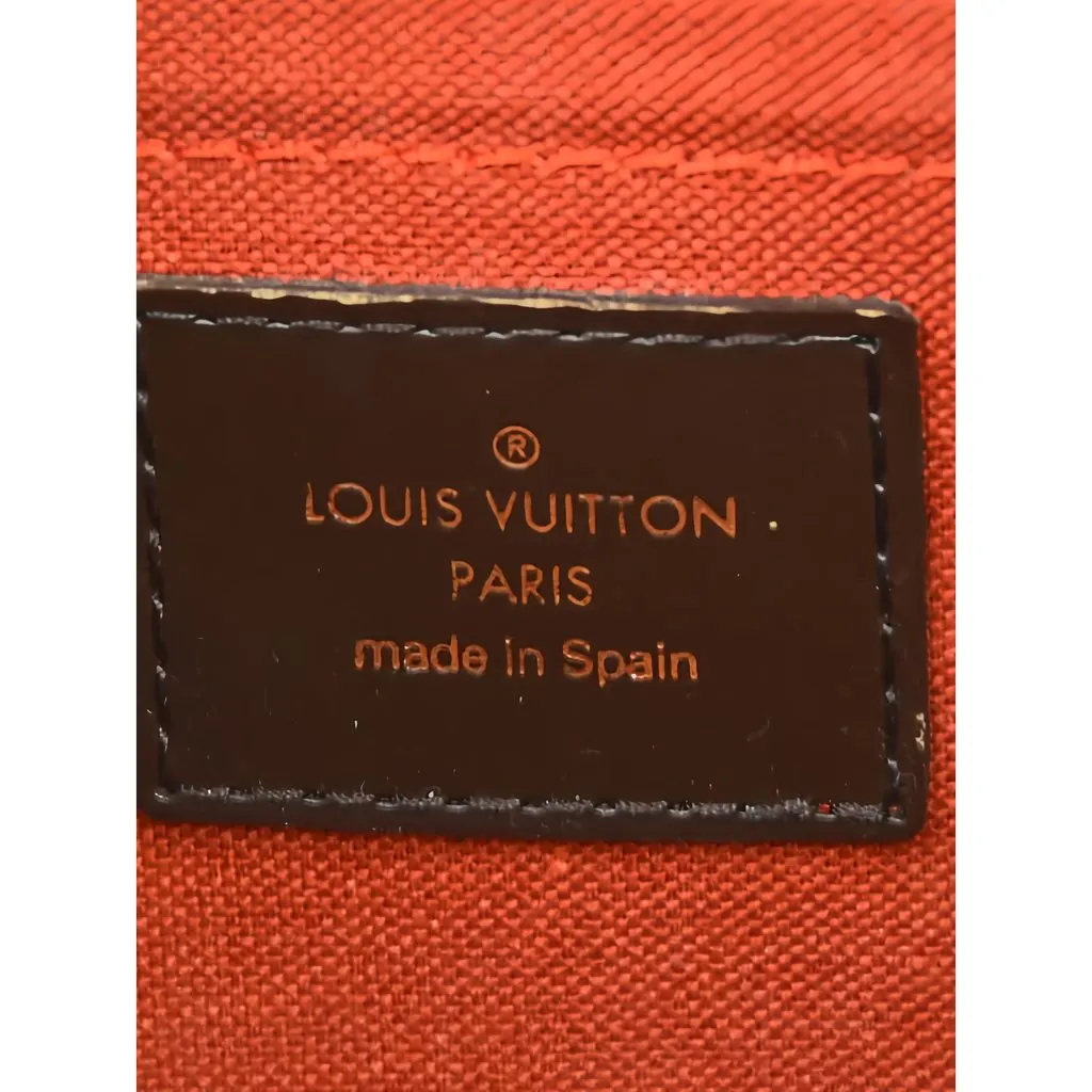 Louis Vuitton Damier Ebene Ribera MM Brown Canvas Good - Box View