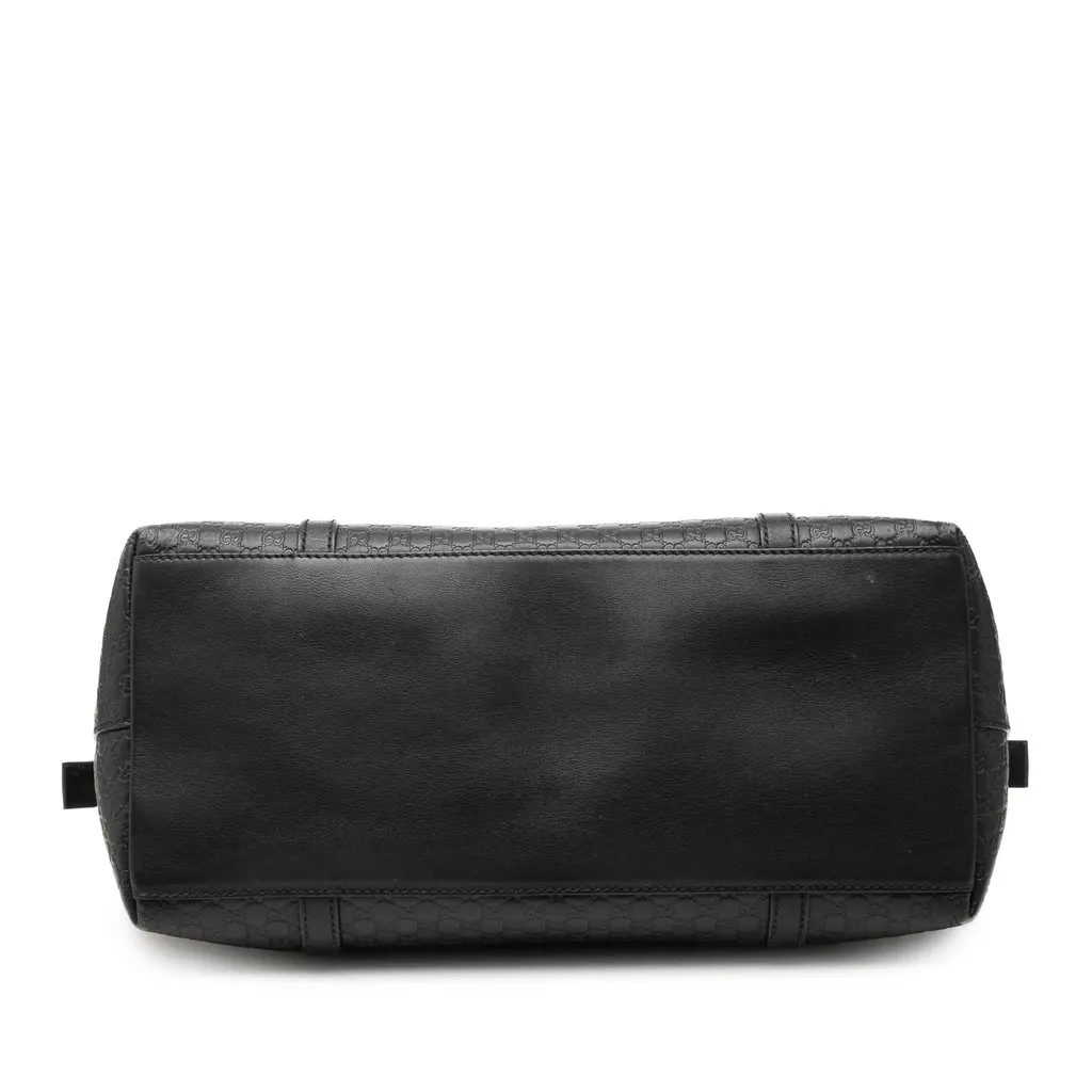 Gucci Large Microguccissima Dome Satchel Black Leather Very good - Inside View