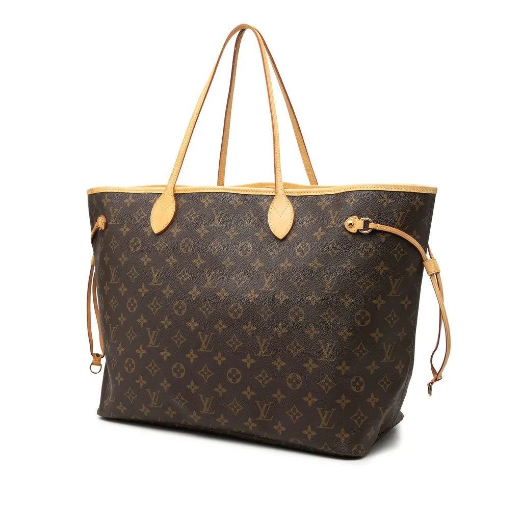 Louis Vuitton Monogram Neverfull GM Brown Good - Back View