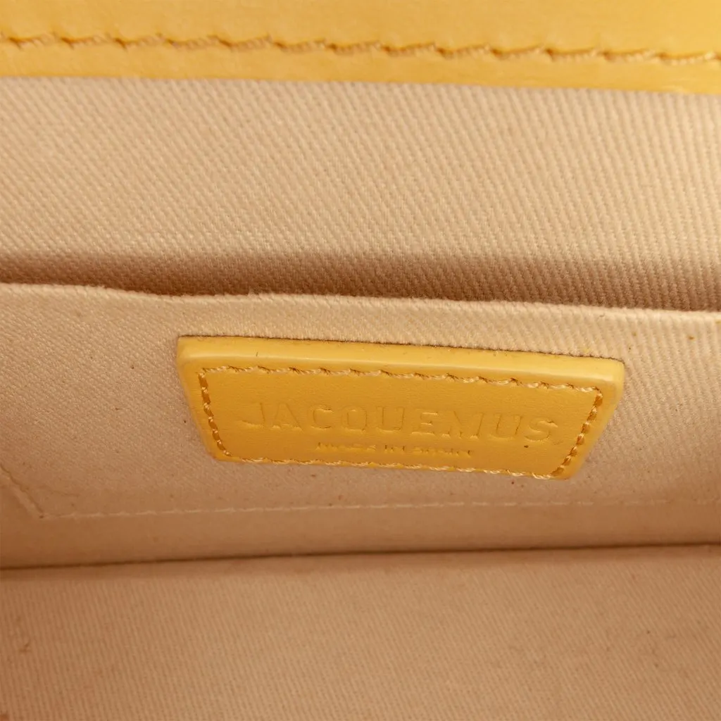 Jacquemus Leather Le Chiquito Noeud Yellow Leather Very good - Box View