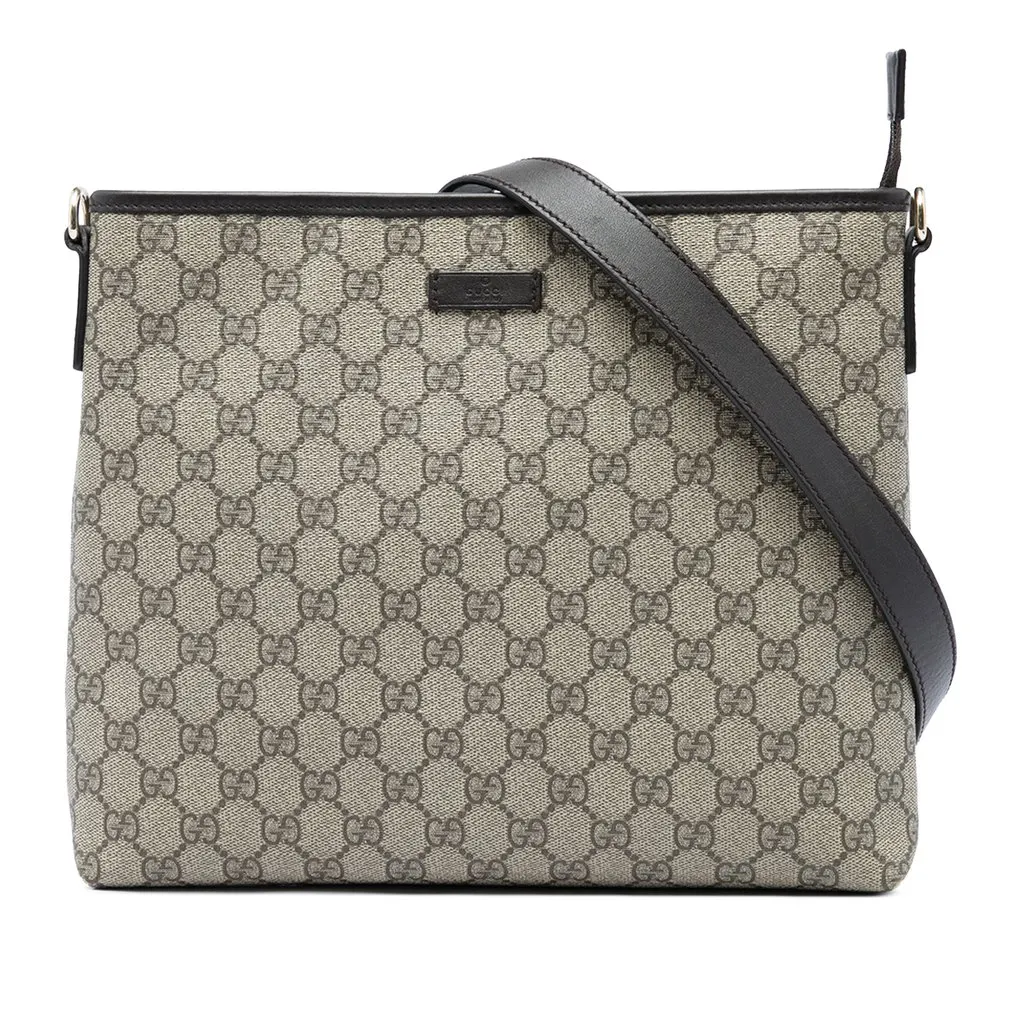 Gucci GG Supreme Crossbody Beige Canvas Very good - Front View