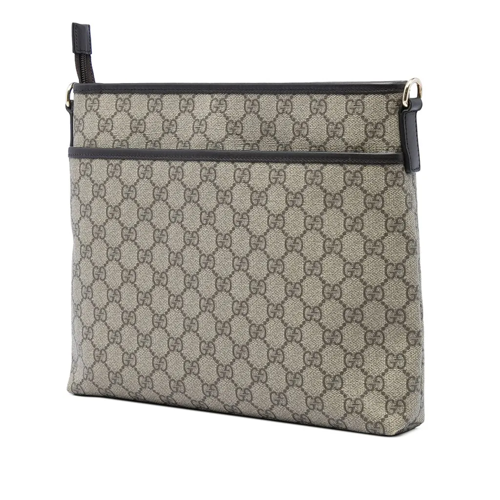 Gucci GG Supreme Crossbody Beige Canvas Very good - Back View